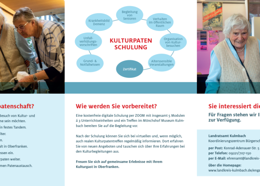 Auszug des Flyers Kulturpatenschaft