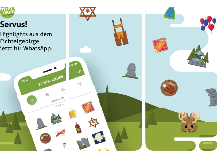 Werbung für Fichtel Eemojis