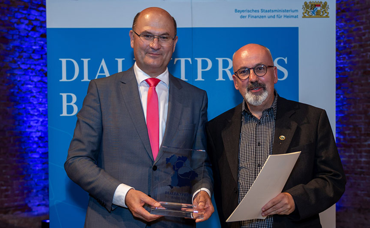 Heimatminister Albert Füracker mit Thomas Schönhoff