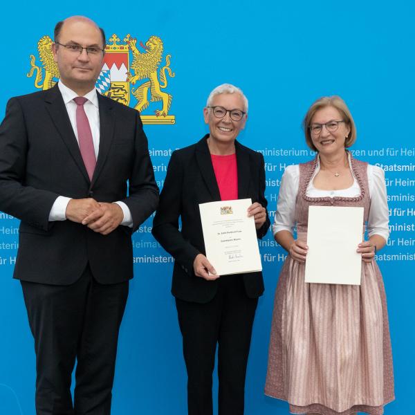 Dr. Edith Burkhart-Funk und Brigitte Schwarz