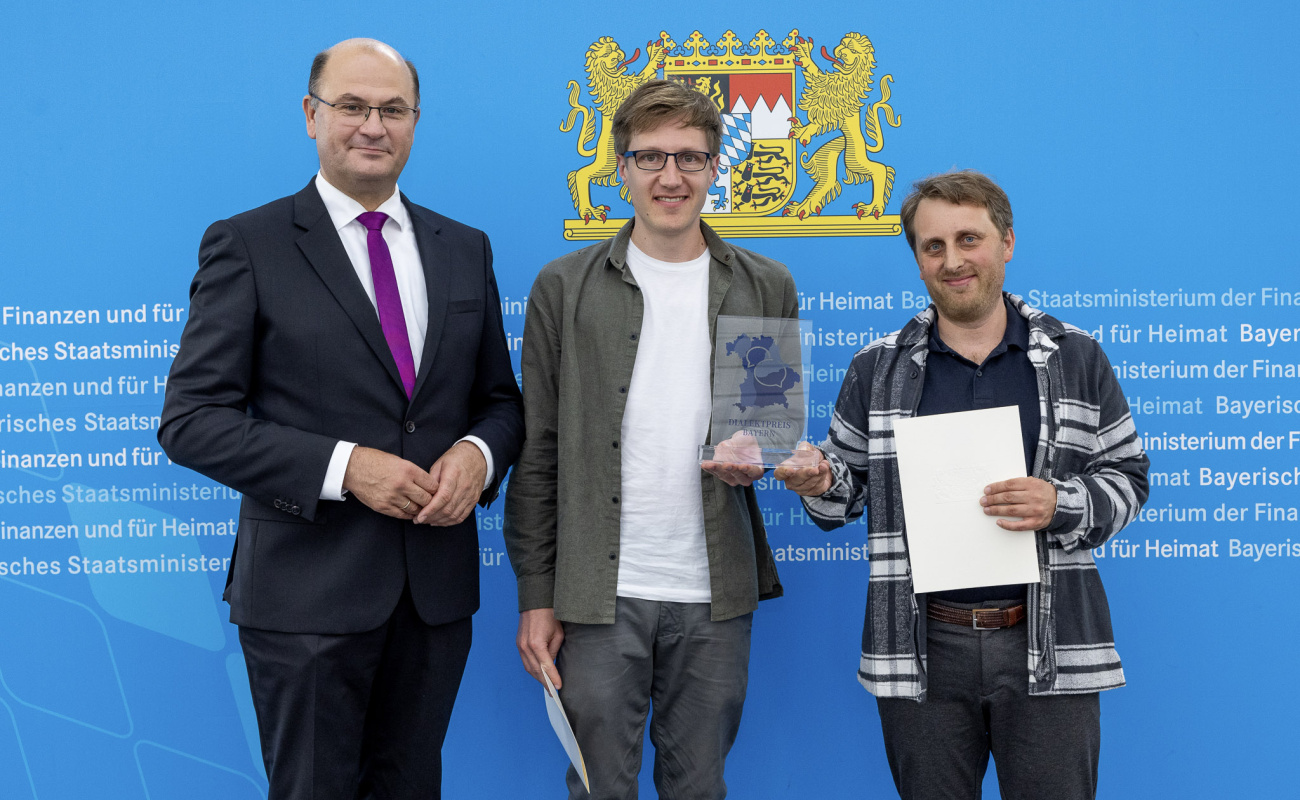 Heimatminister Albert Füracker mit Florian Hager und Jochen Österlein