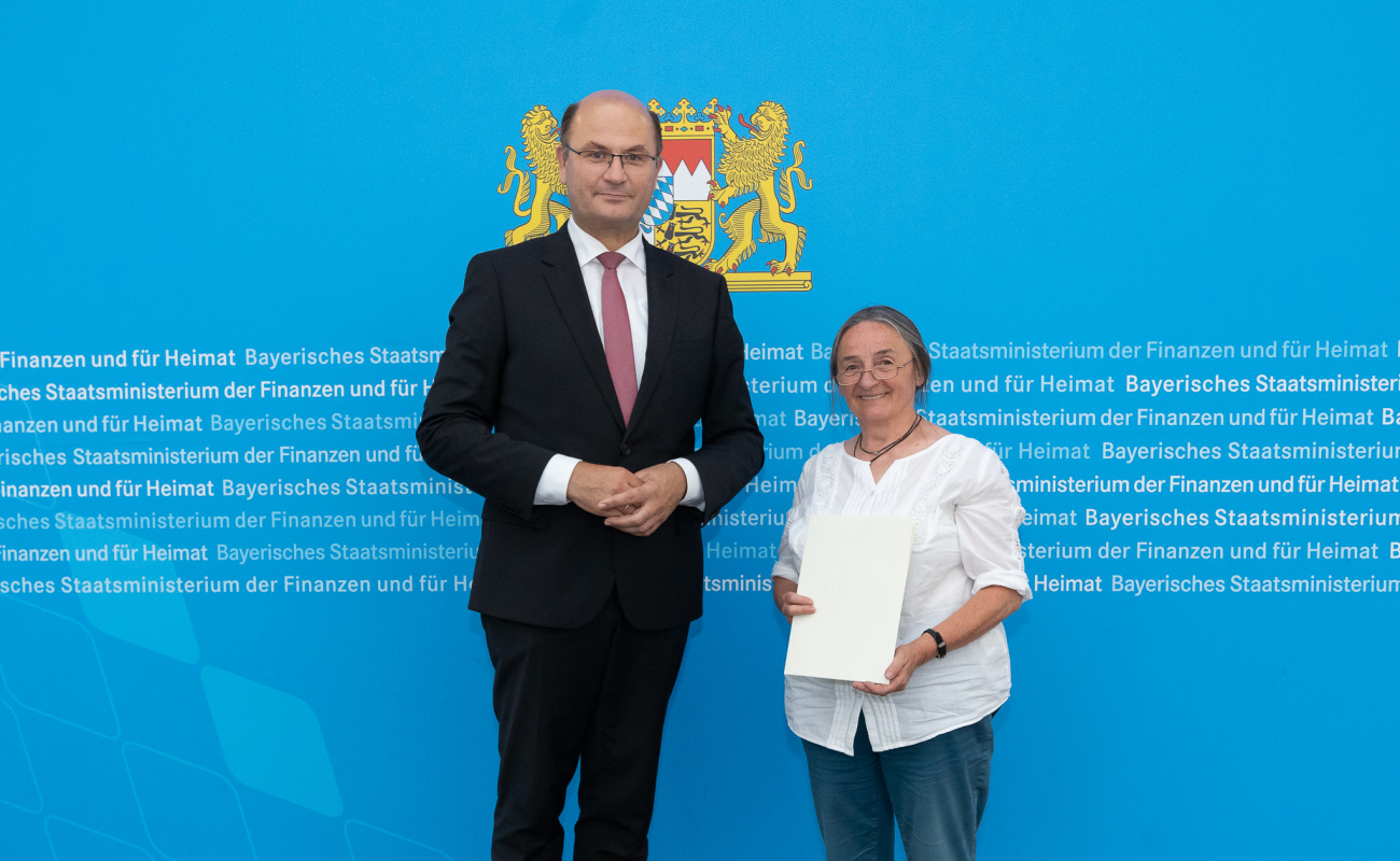 Heimatminister Albert Füracker mit Ingrid Deistler