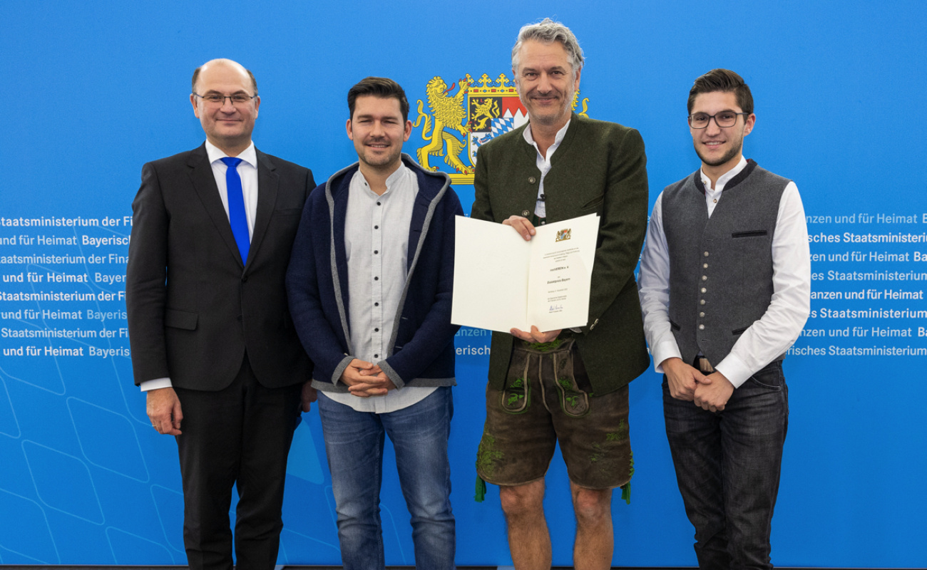 Heimatminister Albert Füracker mit meiVerein e.V.