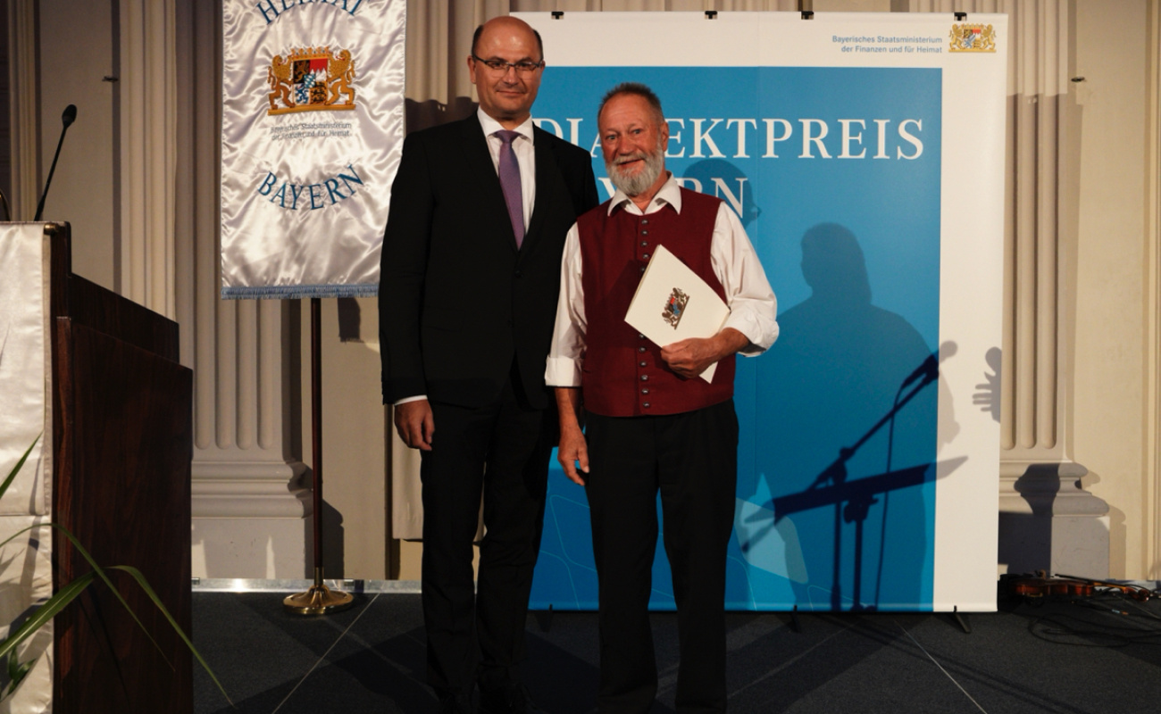 Heimatminister Füracker mit Nikolaus Maucher