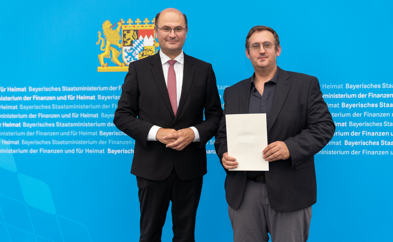 Heimatminister Albert Füracker mit Wastl Goller