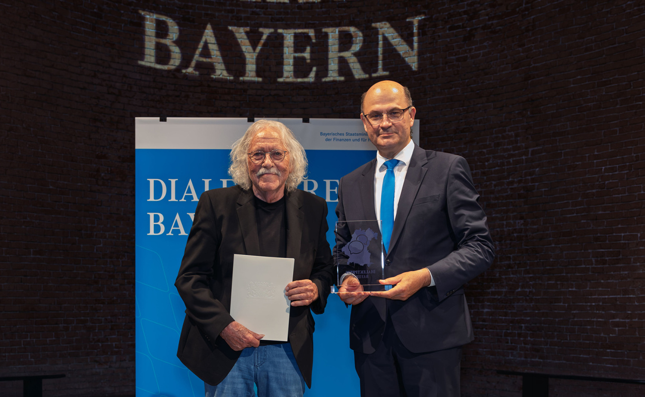 Heimatminister Albert Füracker mit Werner Specht