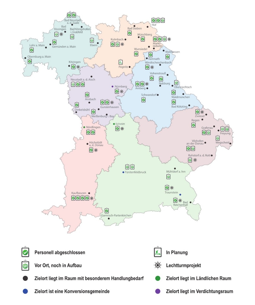 Beh&ouml;rdenverlagerungen im Rahmen der Heimatstrategie (1. Stufe) - Stand: 31.12.2025