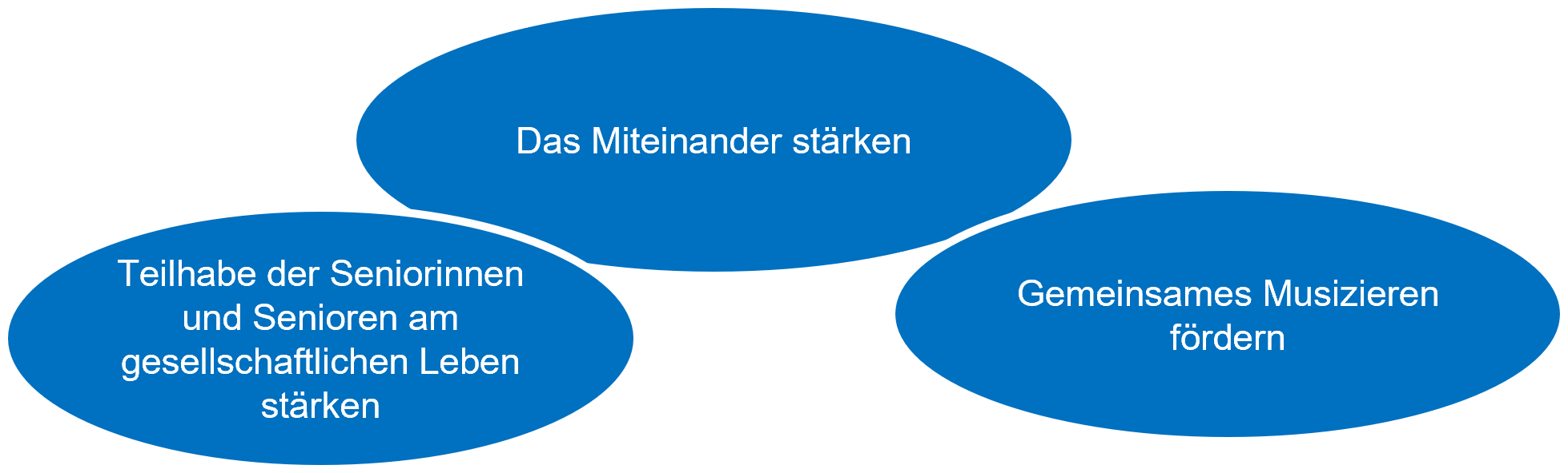 Teilhabe der Seniorinnen und Senioren am gesellschaftlichen Leben stärken; Das Miteinander stärken; Gemeinsames Musizieren fördern