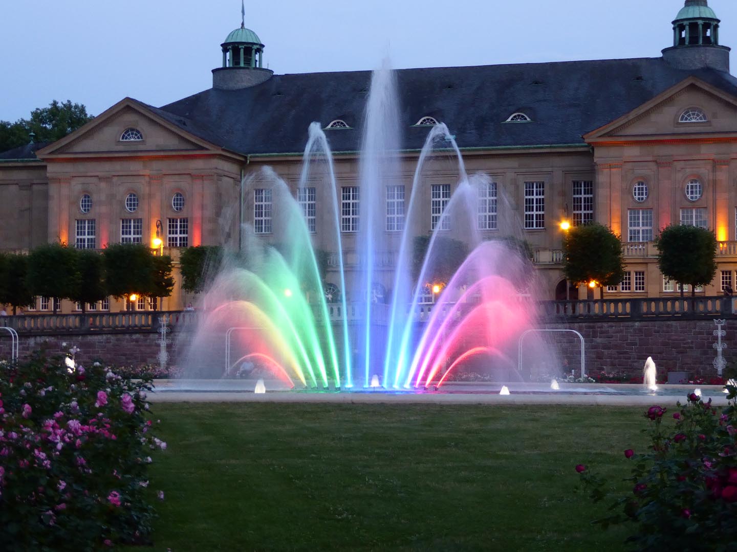 Fontäne im Rosengarten zu Bad Kissingen