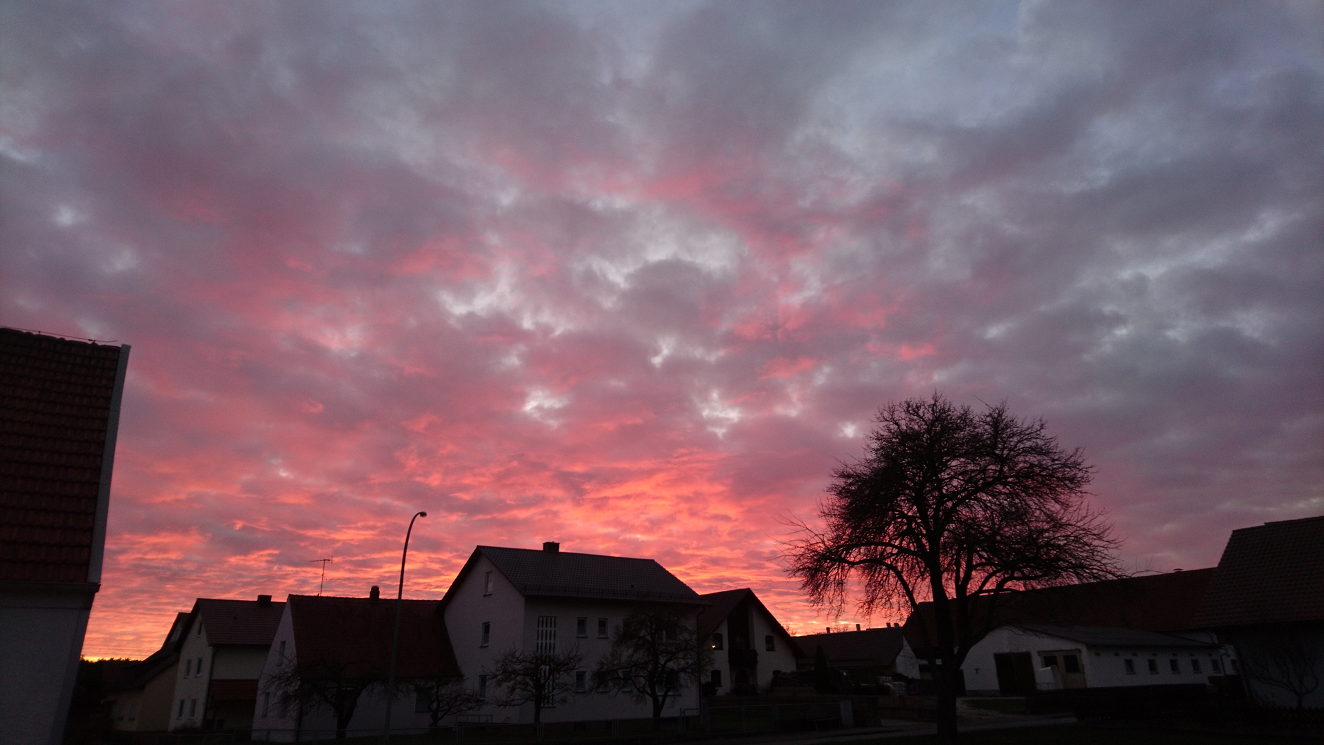 roter Sonnenuntergang