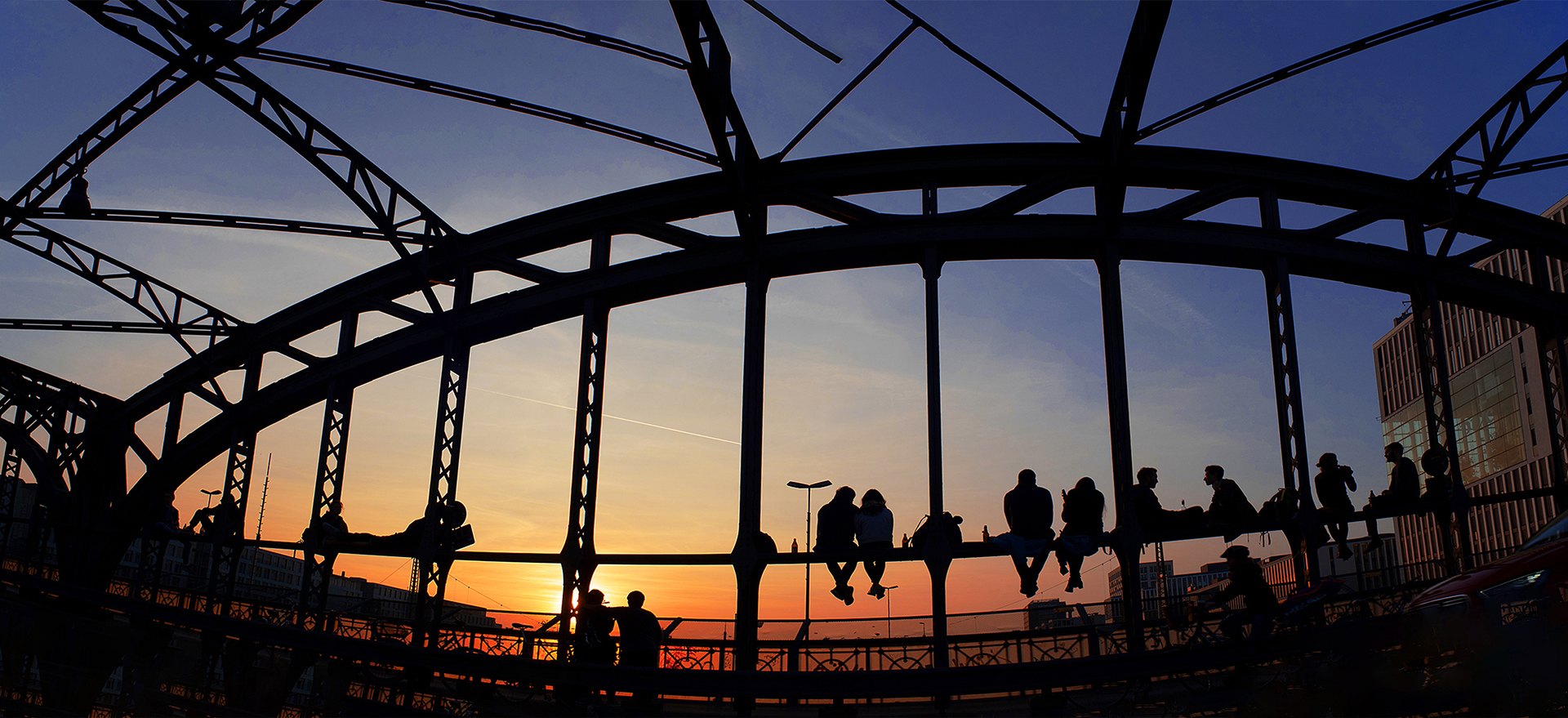 Afer-work-Party auf der Hackerbrücke